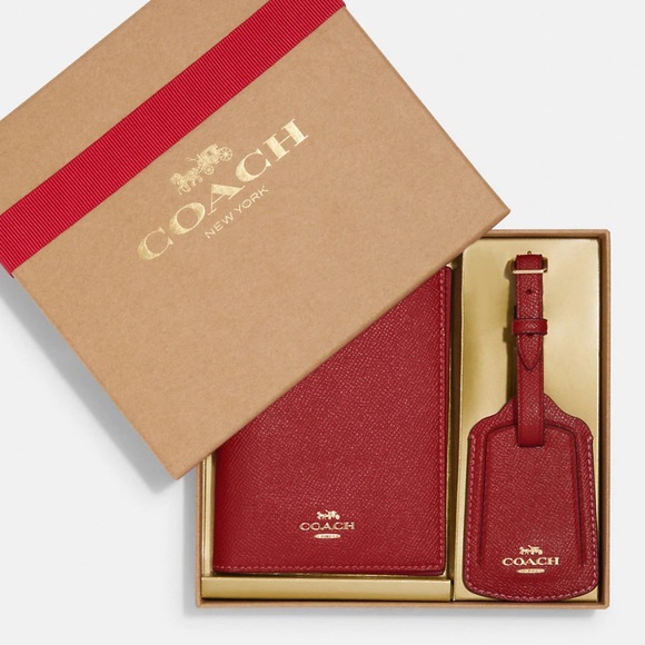 Coach Bags Coach Boxed Passport Case And Luggage Tag Set Poshmark